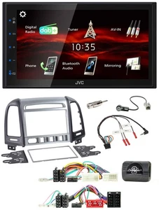 JVC USB Bluetooth Lenkrad DAB 2DIN Autoradio für Hyundai SantaFe 2010-2012 4 Sch - Bild 1 von 11