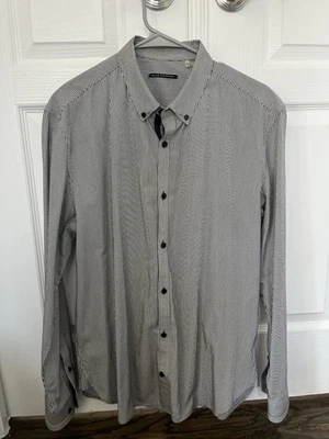 Elie Tahari Men’s Pinstriped Button Up Shirt - Image 1 of 4