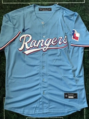 Marcus Semien Texas Rangers Alternate Light Blue Replica Baseball Jersey Size L - Image 1 of 4