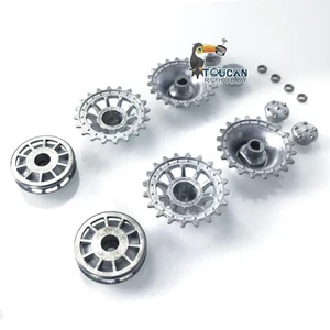 Metal Sprockets Idler Wheels for 1/16 Heng Long RC Tank German Tiger I Accessory - Picture 1 of 3
