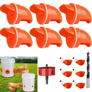 Kit de alimentador y riego de pollo sin residuos - Juego automático de puertos de alimentación de aves de corral - Imagen 1 de 12