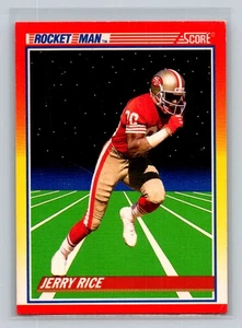 Jerry Rice 1990 Score Rocket Man #556 San Francisco 49ers - Foto 1 di 2