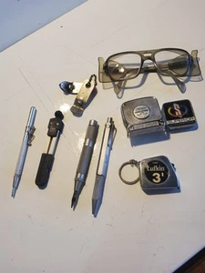 Vintage Lot  Moore & Wright  Punch  Tongston scriber Craftsman take measure Plus - Picture 1 of 9