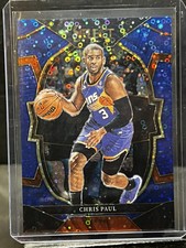 2022-23 Select Chris Paul Blue Fast Disco Prizm Concourse #d /25 Warriors Suns