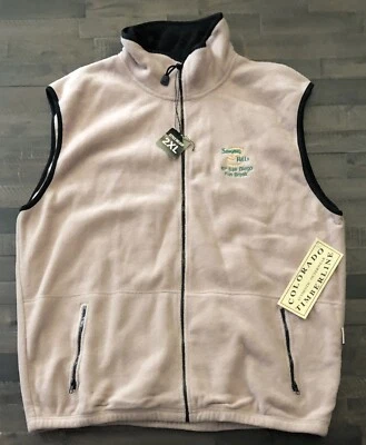 Chaleco polar Colorado Timberline para hombre 2XL beige bolsillos con cremallera Car Quest/Singing Hill Foto 1 de 4