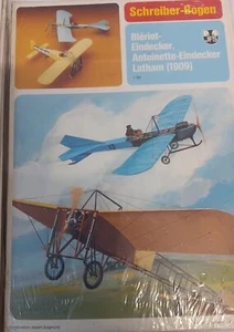 VTG Paper Model Kit Bleriot Eindecker Latham 1909 Schreiber 1:50 Scale - Picture 1 of 2