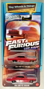 2025 Hot Wheels 1966 Ford 427 Fairlane Red Fast & Furious Villains 3/5 JBY36 - Picture 1 of 8