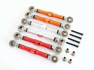 GTB 1:5 RC Car CNC Alloy Baja Steering Tie Rod set for HPI KM Rovan 5b ss 5sc - Picture 1 of 5