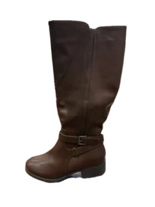 Croft And Barrow Ortholite Women’s Boots Side Zip Brown Size 10 Pre Owned - Picture 1 of 2