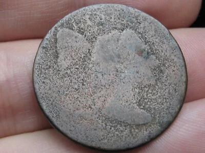 1795 or 1796 Flowing Hair Liberty Cap Large Cent Penny- Thin Planchet - Image 1 of 4