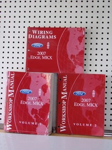 Genuine 2007 FORD EDGE & MKX Paper Service Manuals with Wiring Diagrams - Picture 1 of 1