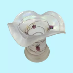 Poschinger Art Nouveau Vaso In Vetro Iridescente Bavarese - Foto 1 di 9