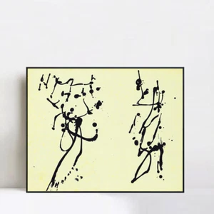 Framed Giclee Print Wall Art Untitled (4) by Jackson Pollock Home Decorations - Picture 1 of 22