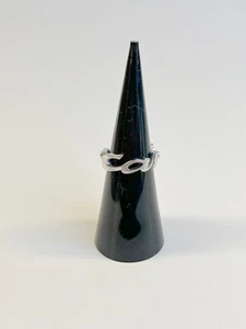 RARE Cartier Signature Ring 18k White Gold w/ Diamonds - Picture 1 of 10