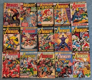 The Avengers Comic Lot #22 #112 1970s Marvel Comics Silver Age Bronze 12 Cent - Picture 1 of 5