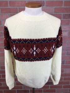 Vintage 80s JC Penney Herren Acryl Crewneck Sweater Size XL - Bild 1 von 4