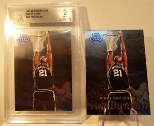 RC Lot 1997-98 Rookie Duncan Topps Stadium Club One Of A Kind #201 /150 BGS 9 - Bild 1 von 6