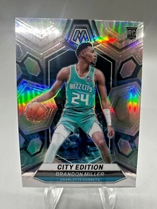 2023-24 Panini Mosaic Brandon Miller City Edition RC #277 Silver Holo - Hornets - Picture 1 of 2