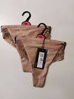 M&S Knickers Swiss Embroidery Thongs Size 18x2 Pairs