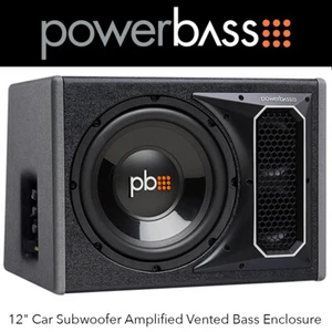 Powerbass PS-AWB121 - 12" Car Subwoofer Amplified Vented Bass Enclosure - Picture 1 of 1