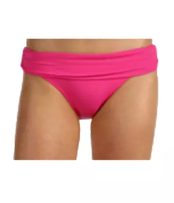 Traje de baño GUESS Gather de rayas redondas rosa intenso HECHO EN EE. UU. Talla L Foto 1 de 4