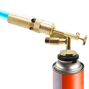 Copper Alloy Butane Torch Head - Adjustable Flame Kitchen Torch Handheld Blow... - Picture 1 of 6