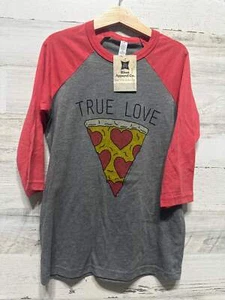 Boys Size 6/8 Small Rivet Apparel True Love Pizza Shirt - New With Tags - Picture 1 of 4