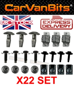 FOR PEUGEOT PARTNER 2008-2018 UNDERTRAY UNDER ENGINE COVER CLIP KIT FIXING CLIPS - Picture 1 of 7