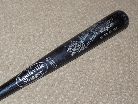 Mike Lowell H&B Game Used Signed Bat Boston Red Sox Florida Marlins Cover