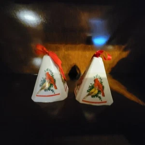 Vintage Porzellanornamente mit Kardinaldesign - Bild 1 von 6