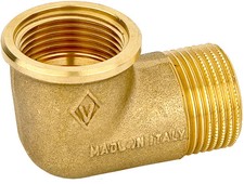 Set di 5 Gomiti maschio da 1/2'' per tubo multistrato a compressione da