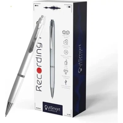 Digital Pen Voice Recorder, Audio Recordings 1 Click Operation 400 Record Hours  - Image 1 of 4