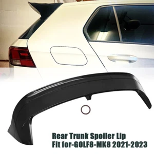 Gloss Black Rear Roof Spoiler Lip Top Wing Fit for VW Golf 8/MK8 GTI R 2021-2024 - Picture 1 of 13