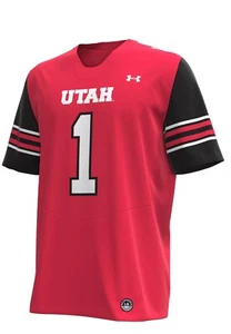 Utah Utes Under Armour Men's Football Jersey #1 Medium NWT W61 - Picture 1 of 5