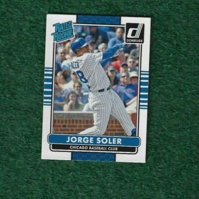 JORGE SOLER - 2015 DONRUSS - RATED ROOKIE CARD # 37 - ATLANTA BRAVES - MLB - Image 1 of 2
