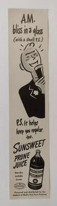 Werbung Sunsweet Pflaumensaft 1947 - Bild 1 von 1