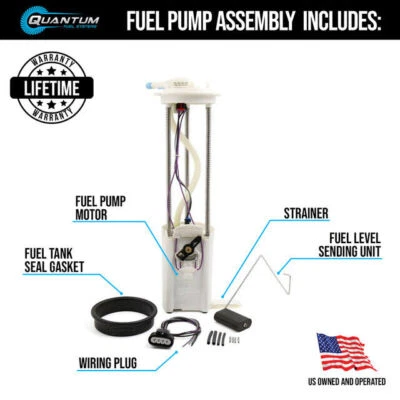 Chevy Silverado 2500HD Fuel Pump Module Assembly +Sending Unit 01-03 8.1L 1 Plug - Image 1 of 4