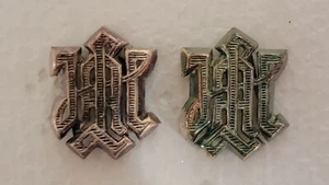 Repro 2. Weltkrieg deutsches Schulterbrett L Chiffre A erste 1 H Division NCO silber Paar - Bild 1 von 3