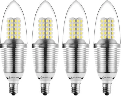 (4 Pack LED Candelabra Bulb, 12W Daylight White 4 Count (Pack of 1),  - Image 1 of 4