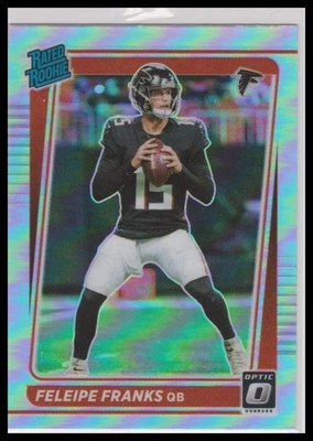 2021 Donruss Optic Feleipe Franks Holo Atlanta Falcons - Image 1 of 2
