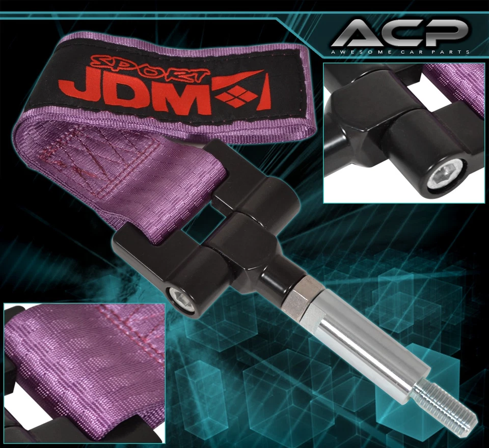 Adaptador de correa de gancho de remolque para parachoques trasero Jdm Sport atornillado para Scion Tc 05-08 púrpura Foto 1 de 3