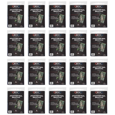 Fundas para fotos BCW 5x7 - 2000 piezas protección transparente de archivo sin ácido Foto 1 de 4