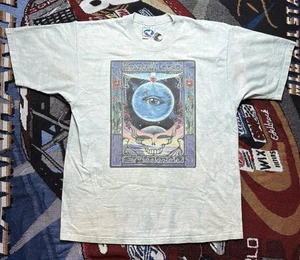 Vintage Grateful Dead EYES OF THE WORLD Shirt Liquid Blue Large GDM 1997 SUMMER - Picture 1 of 18