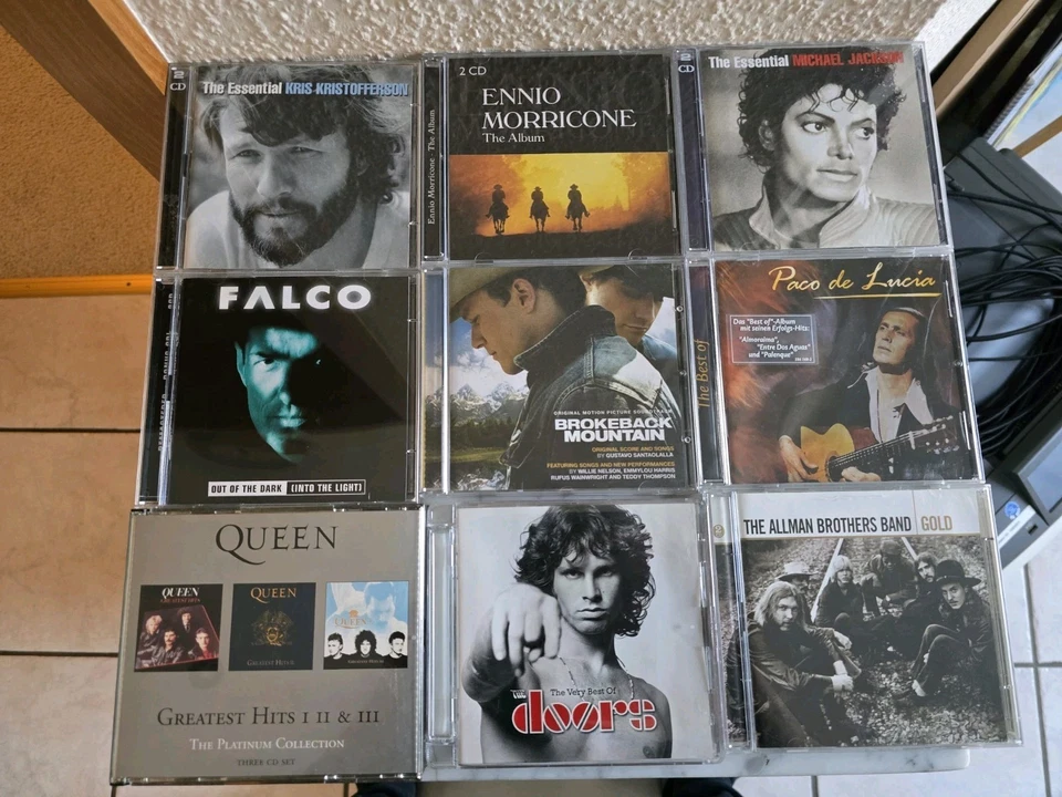 9 CDs U. A.  Best Ofs  Von Queen, The Doors - Bild 1 von 1