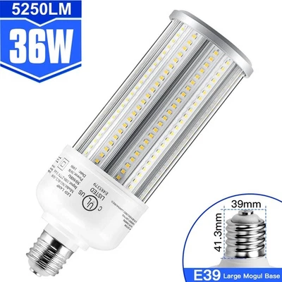 36W LED Garage Corn Bulb Light Home Ceiling Fan Area Lamp E39 5000K Daylight - Image 1 of 4