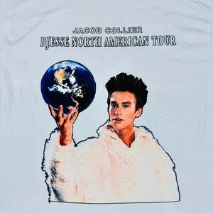 Camiseta Jacob Collier Djesse North American Tour 2024/25 Adulto Talla Mediana Blanca - Imagen 1 de 12