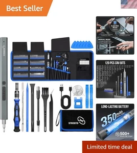 144-in-1 Electric Screwdriver Set, Magnetic Bits, Portable - Picture 1 of 11