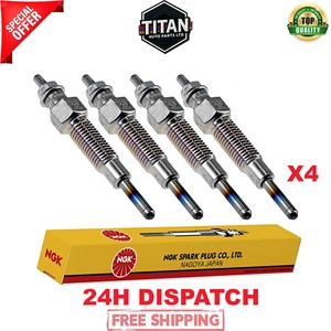 CITROEN RELAY 2.4L TRANSIT FORD DIESEL  NGK GLOW POWER PLUGS X4 NGK96037 NEW - Picture 1 of 7