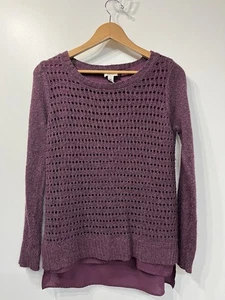 St. John’s Bay Damen kleiner lila Strickpullover Pullover Lagenlook - Bild 1 von 3