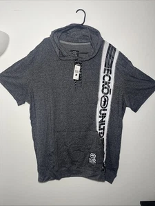 Ecko Unlimited Short Sleeve Hooded Shirt Baggy Dead Stock Men’s 3XL XXL NEW Tags - Picture 1 of 6